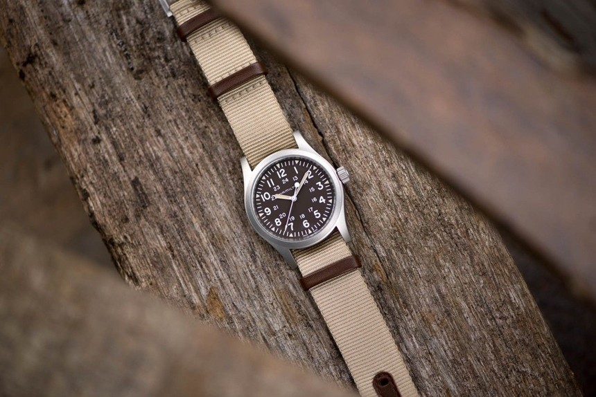 Hnědá alternativa Hamilton Khaki Field Mechanical H69429901