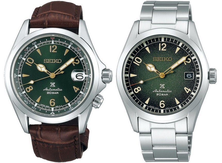 Seiko Prospex Alpinist SPB121 a Seiko Prospex Baby Alpinist SPB155.