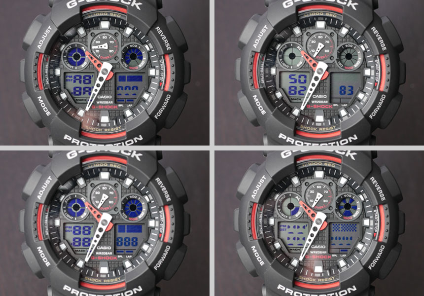 G-Shock GA-100 tajné skryté servisní funkce