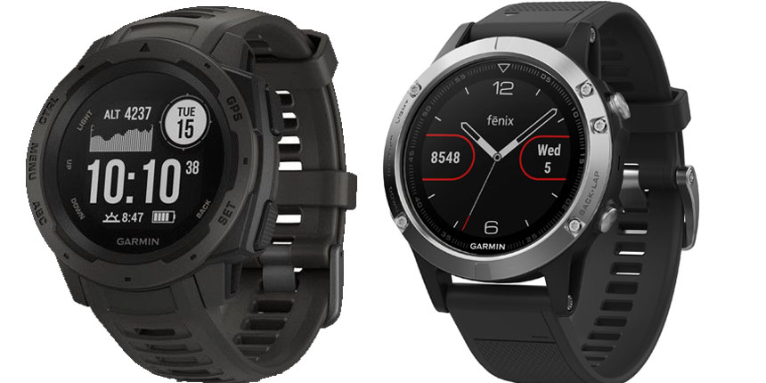 Garmin Instinct vs Fenix 5