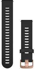 Remienok Garmin Quick Release 20mm, silikónový, čierny, zlatá spona (Venu, Venu Sq, Venu 2 plus aj.)