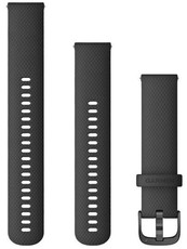 Remienok Garmin Quick Release 20mm, silikónový, čierny, tmavá pracka (Venu, Venu Sq, Venu 2 plus ai.) + predĺžená časť