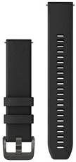 Remienok Garmin Quick Release 20mm, silikónový, čierny, temná pracka (Venu, Venu Sq, Venu 2 plus ai.)