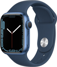 Apple Watch Series 7 GPS, 41mm, Blue Aluminium Case / Abyss Blue Sport Band-Regular (rozbalené)
