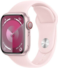 Apple Watch Series 9 GPS + Cellular 45mm Pink Aluminium Case / Light Pink Sport Band - S/M