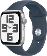 Apple Watch SE GPS 40mm Silver Aluminium Case / Storm Blue Sport Band - S/M