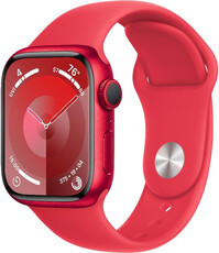 Apple Watch Series 9 GPS 41mm (PRODUCT) RED Aluminium Case / (PRODUCT) RED Sport Band - M/L
