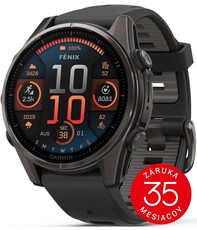 Garmin Fenix 8 AMOLED 43 mm, Sapphire Carbon Gray Titanium Black