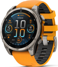 Garmin Fenix 8 AMOLED 47 mm, Sapphire Titanium Graphite Spark Orange Band (II. Akosť)