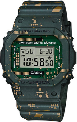 Casio G-Shock Original DWE-5600CC-3ER Carbon Core Guard Circuit Board Camouflage Series (náhradní luneta a řemínky)