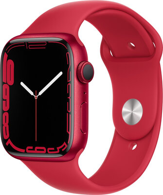 Apple Watch Series 7 GPS, 45mm (PRODUCT) RED Aluminium Case / (PRODUCT) RED Sport Band-Regular