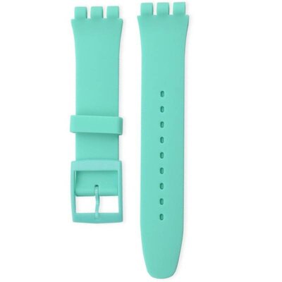 Unisex silikónový remienok pre hodinky Swatch Mint Green 19mm