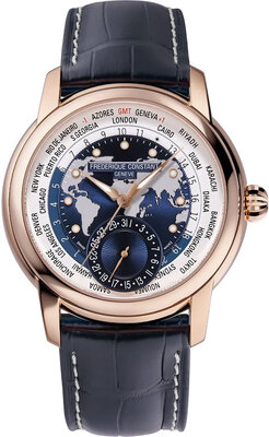 Frederique Constant Manufacture Classic Worldtimer Automatic 18k Rose Gold FC-718NWWM4H9 Limited Edition 88pcs