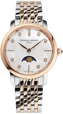 Frederique Constant Slimline Lady Quartz Moonphase FC-206MPWD1S2B