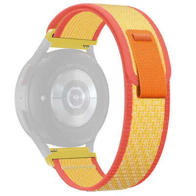 Remienok Quick Release 22 mm, nylon, oranžový, suchý zips (Garmin Venu 3, Forerunner 265, Vívoactive 4 atď.)