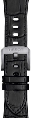 Čierny kožený remienok Tissot T852.049.415 pre Tissot PRX 42mm