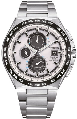 Citizen Sports Eco-Drive Super Titanium Radio Controlled Chronograph AT8238-84A