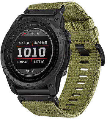 Textilný remienok Ricardo 26 mm (pre Garmin Fenix 8/7X/6X (51 mm), Tactix atď.), zelený, QuickFit