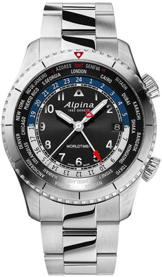 Alpina Startimer Pilot Quartz Worldtimer AL-255B4S26B