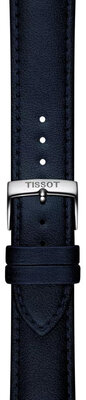 Kožený remienok Tissot T852.050.303 20 mm, čierny, vegánsky