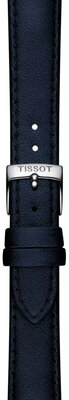 Kožený remienok Tissot T852.050.307 22 mm, modrý, vegánsky